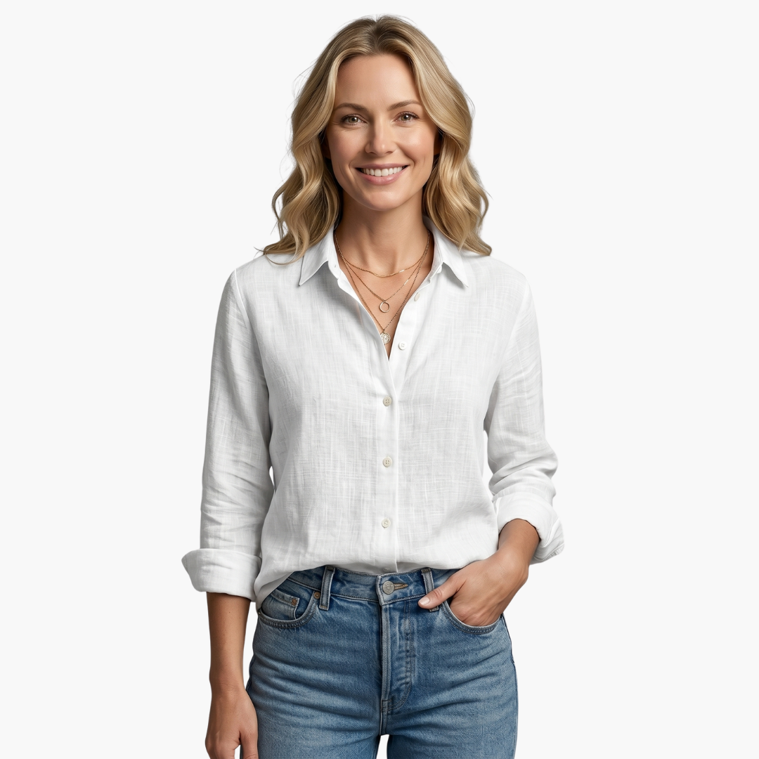 Robin | Women's Long Sleeve Button Down Shirt