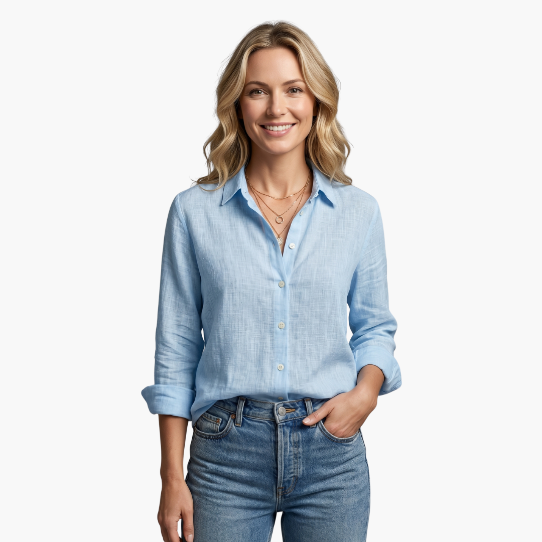 Robin | Women's Long Sleeve Button Down Shirt