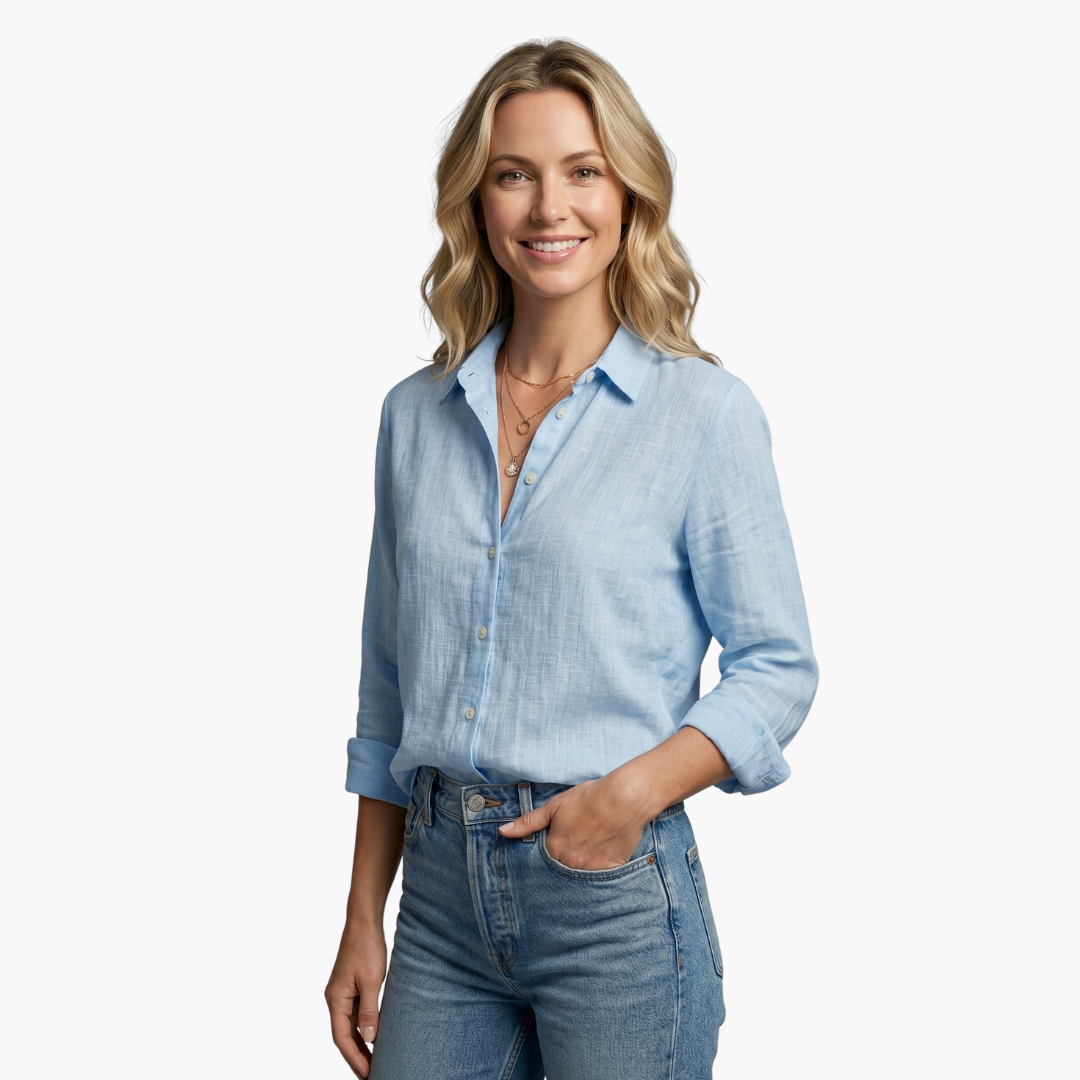 Robin | Women's Long Sleeve Button Down Shirt