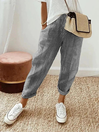 Helen | Striped Pants