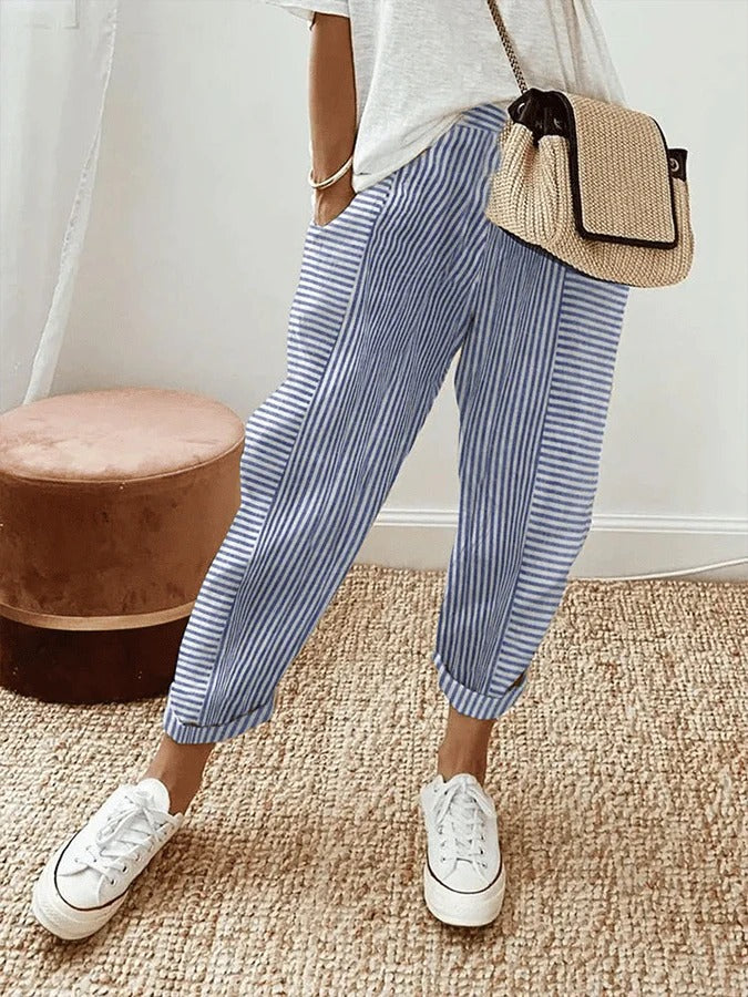 Helen | Striped Pants