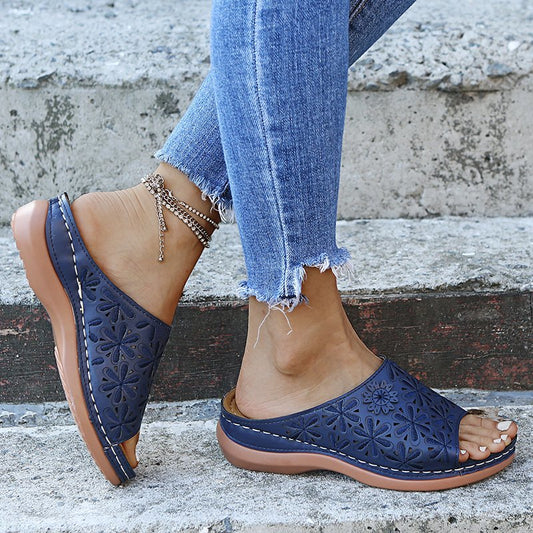 Savannah | Women's Orthopedic Flat Cushioned Sandals for Walking