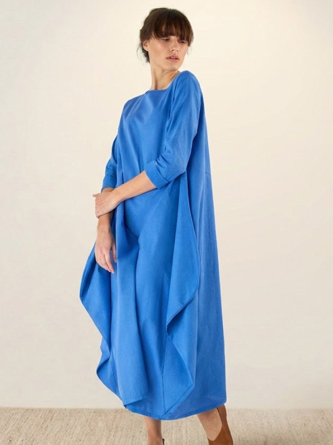 Willow | Women's Oversized Bohemian Maxi Dress with 3/4 Sleeves