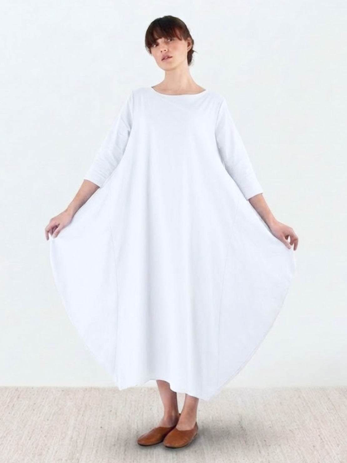 Willow | Women's Oversized Bohemian Maxi Dress with 3/4 Sleeves