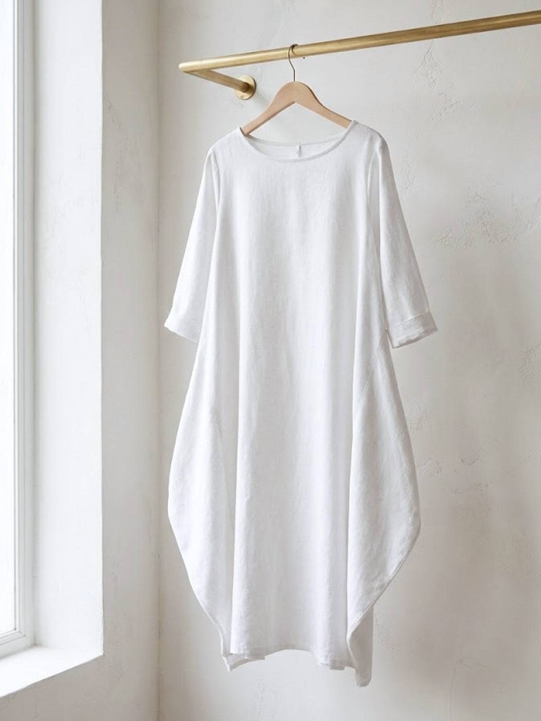 Willow | Women's Oversized Bohemian Maxi Dress with 3/4 Sleeves