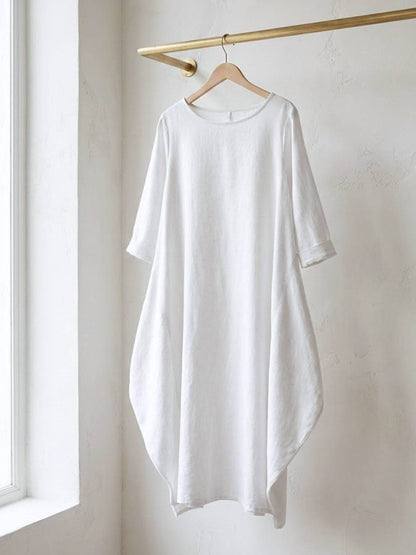Willow | Women's Oversized Bohemian Maxi Dress with 3/4 Sleeves