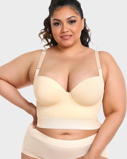 Leah | Built-In Shapewear Longline Push-Up Bra