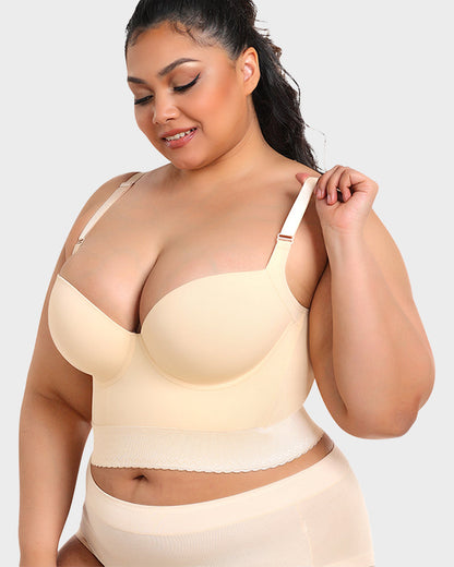 Leah | Built-In Shapewear Longline Push-Up Bra