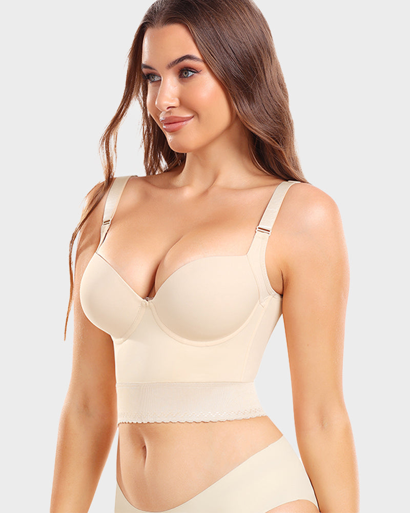 Leah | Built-In Shapewear Longline Push-Up Bra