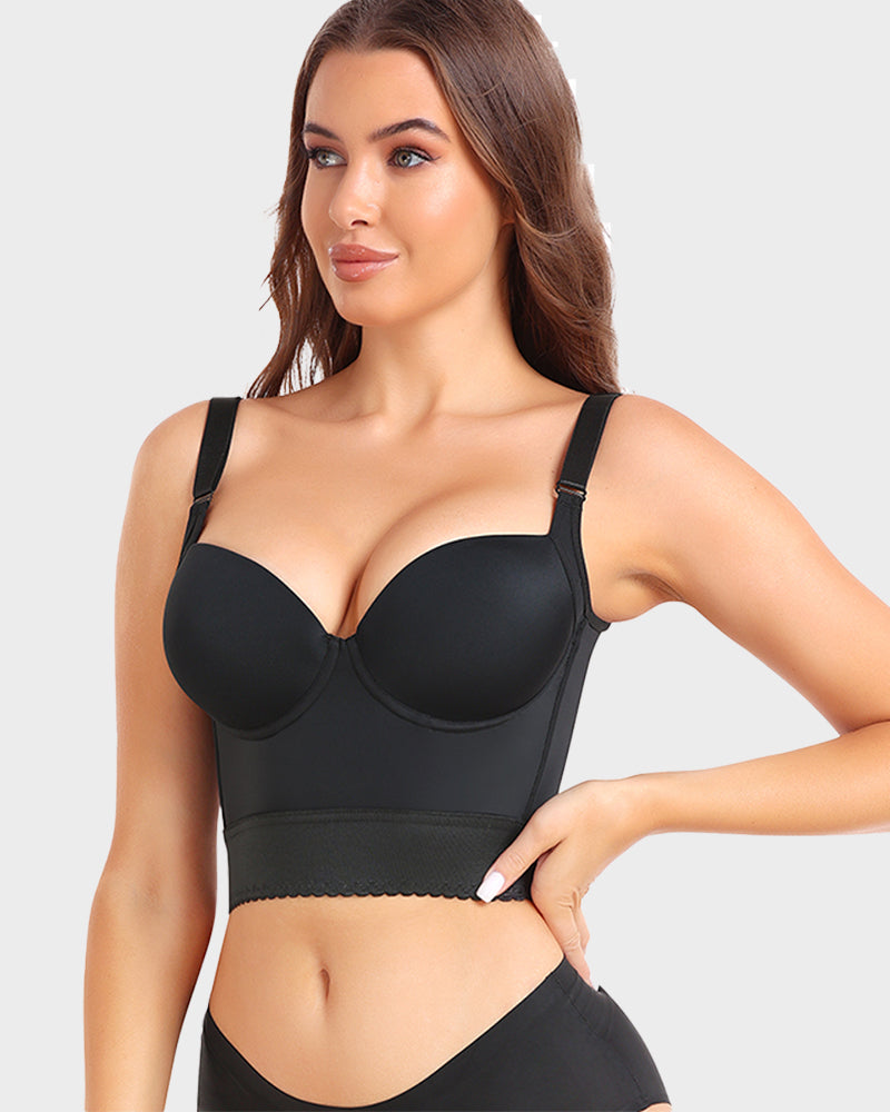Leah | Built-In Shapewear Longline Push-Up Bra