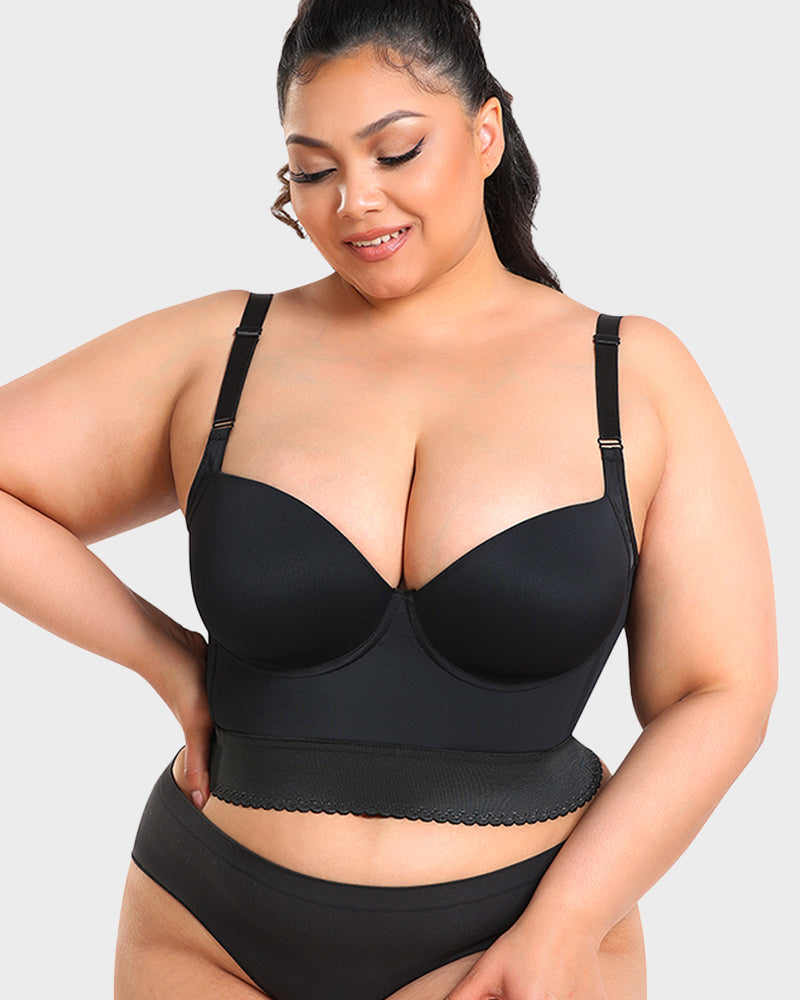 Leah | Built-In Shapewear Longline Push-Up Bra