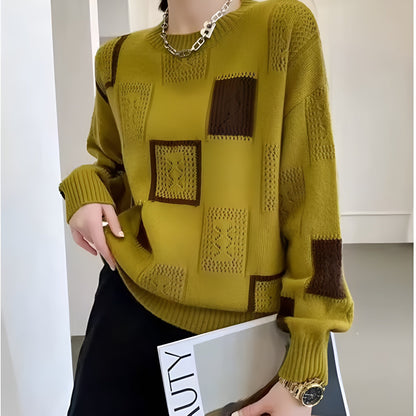 Naomi | Refined Squares Sweater