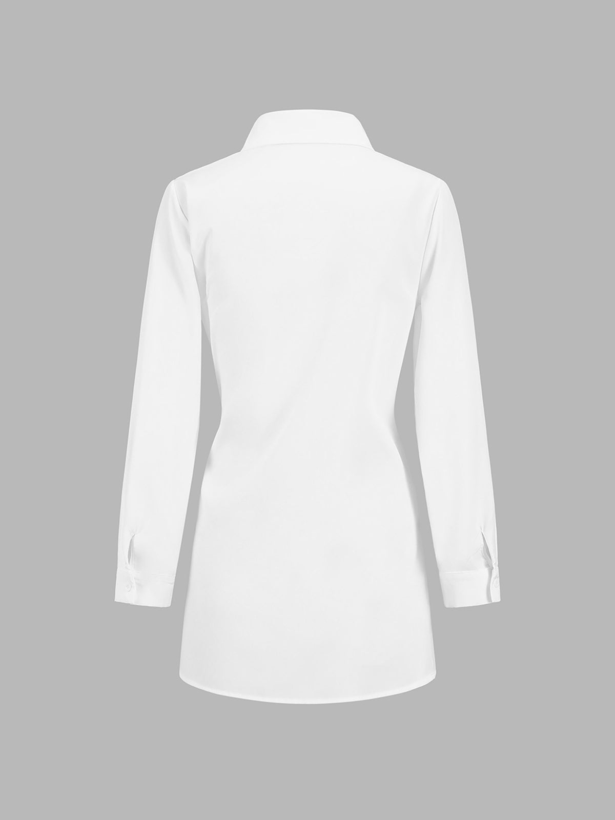 Rhonda | Women's Tie Waist Button Down Long Sleeve Shirt Blouse