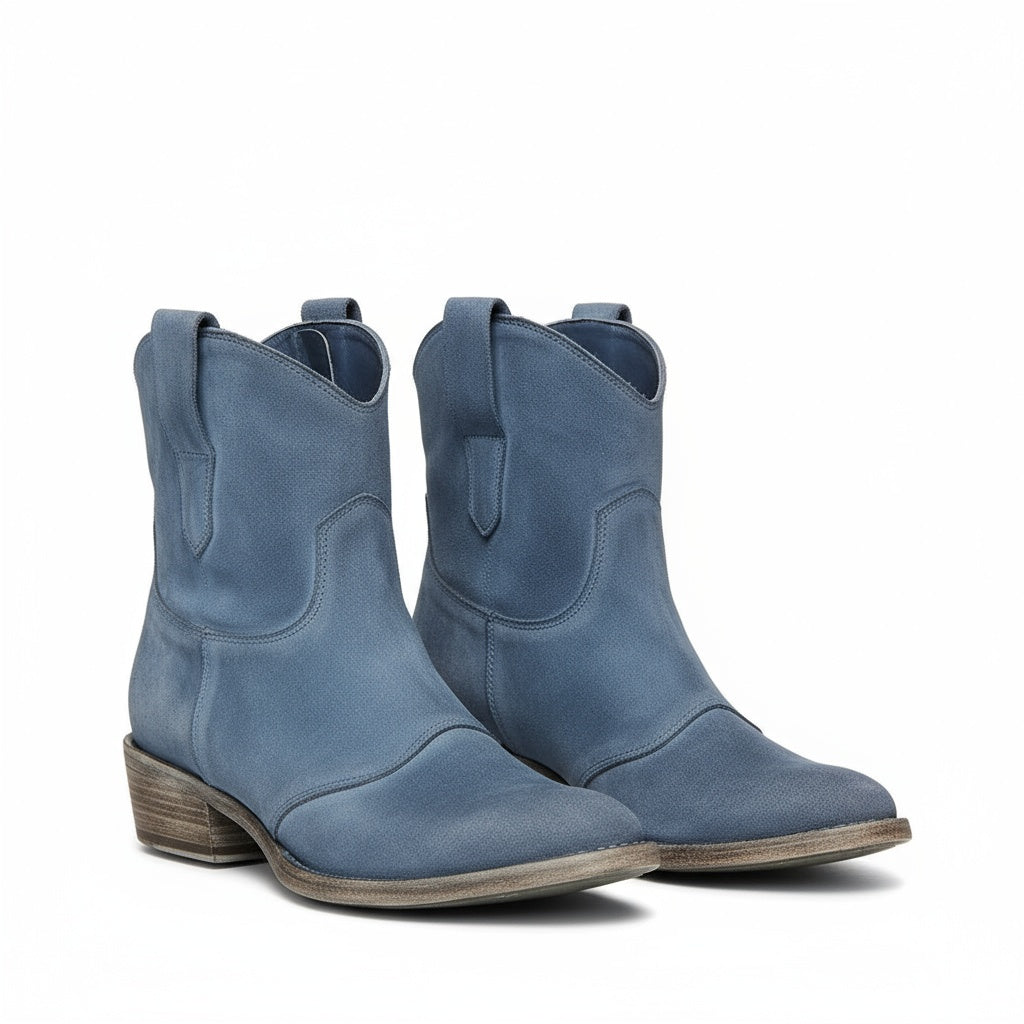 Lorraine | Retro Cowboy Ankle Boots