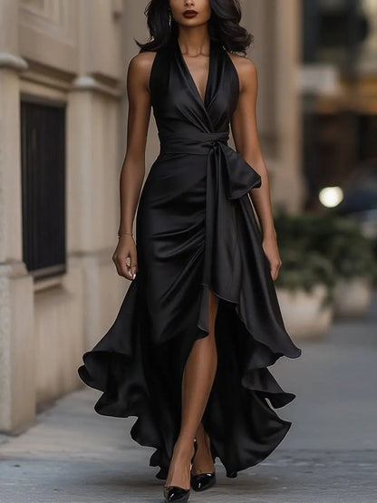 Kaitlyn | Women's Halter Neck Maxi Dress