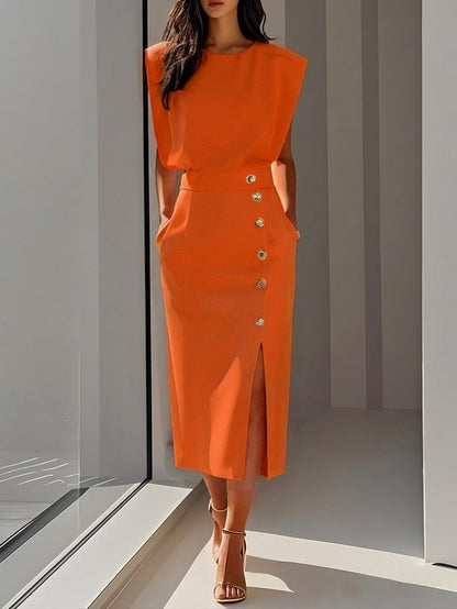 Naomi | Effortless Charm Mid-Length Dress