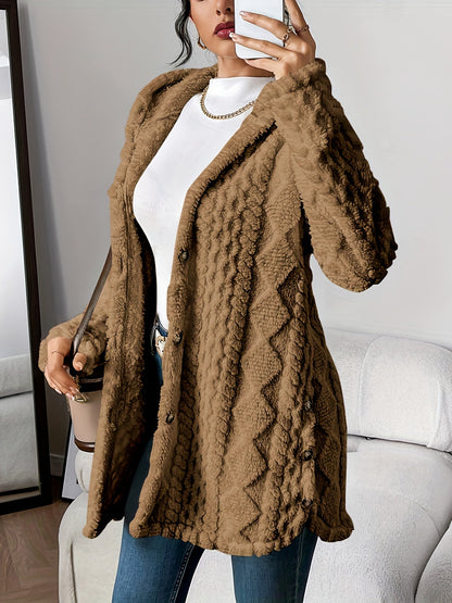 Melissa | Velvety Hooded Cardigan