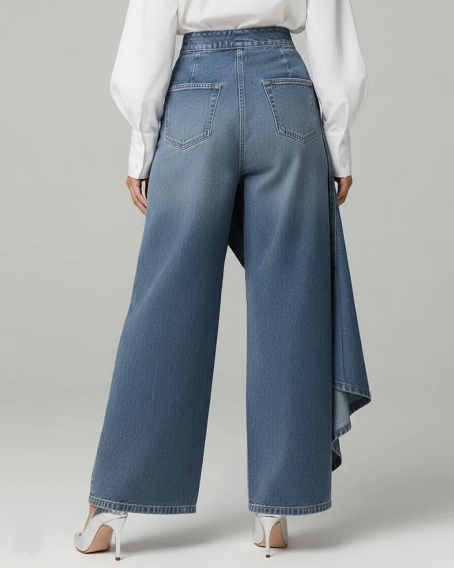 Alicia | Women's High Waisted Wide Leg Wrap Pants
