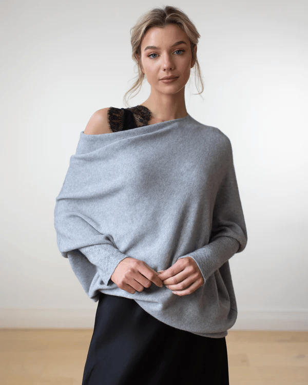 Peyton | Women's Off Shoulder Long Sleeve Sweater
