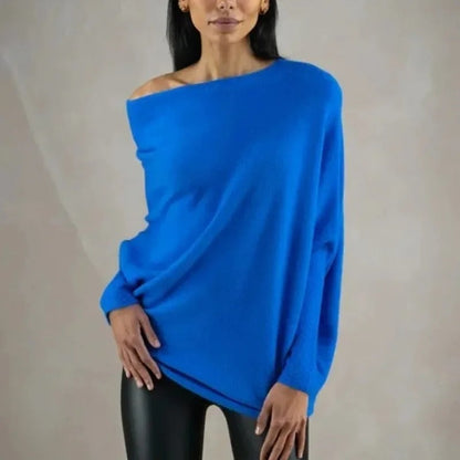 Peyton | Women's Off Shoulder Long Sleeve Sweater