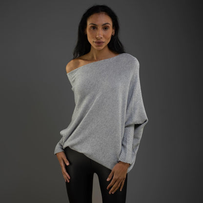 Peyton | Women's Off Shoulder Long Sleeve Sweater