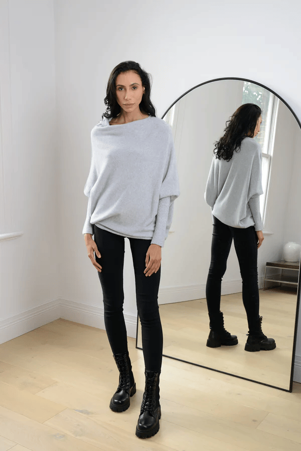 Peyton | Women's Off Shoulder Long Sleeve Sweater