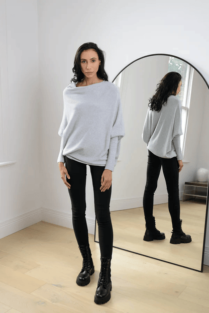 Peyton | Women's Off Shoulder Long Sleeve Sweater