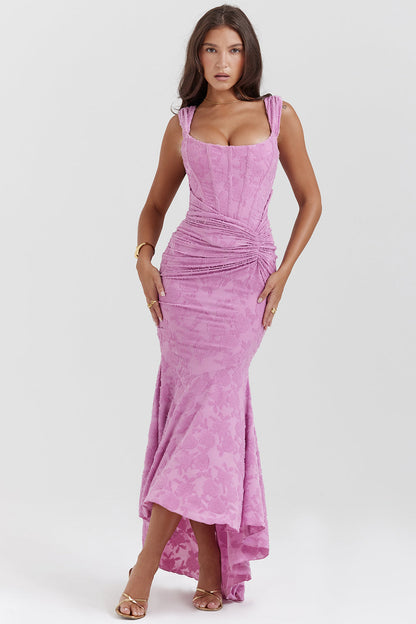 Elizabeth | Women's Wedding Guest Lace Ruched Bodycon Dress Evening