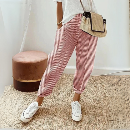 Daniela | Women's Striped Wide Leg Pants