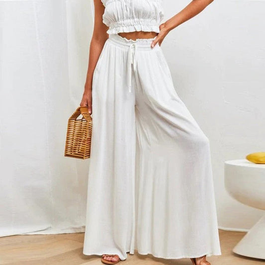 Bailey | Women's High Waisted Wide Leg Palazzo Pants