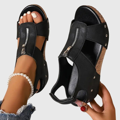 Ruby | Women's Orthopedic Zipper Sandal