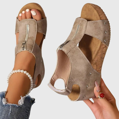 Ruby | Women's Orthopedic Zipper Sandal