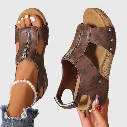 Ruby | Women's Orthopedic Zipper Sandal