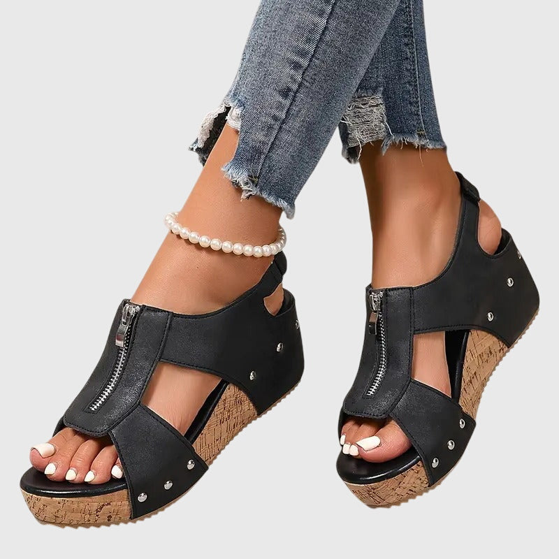 Ruby | Women's Orthopedic Zipper Sandal