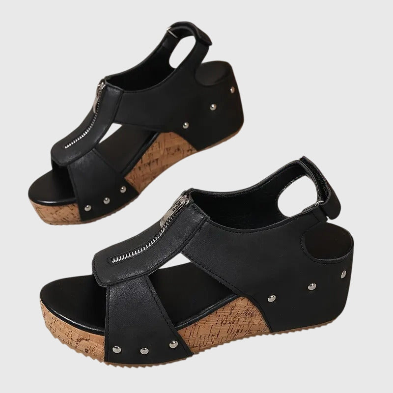 Ruby | Women's Orthopedic Zipper Sandal