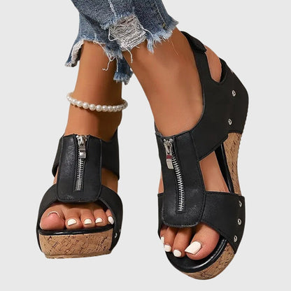 Ruby | Women's Orthopedic Zipper Sandal