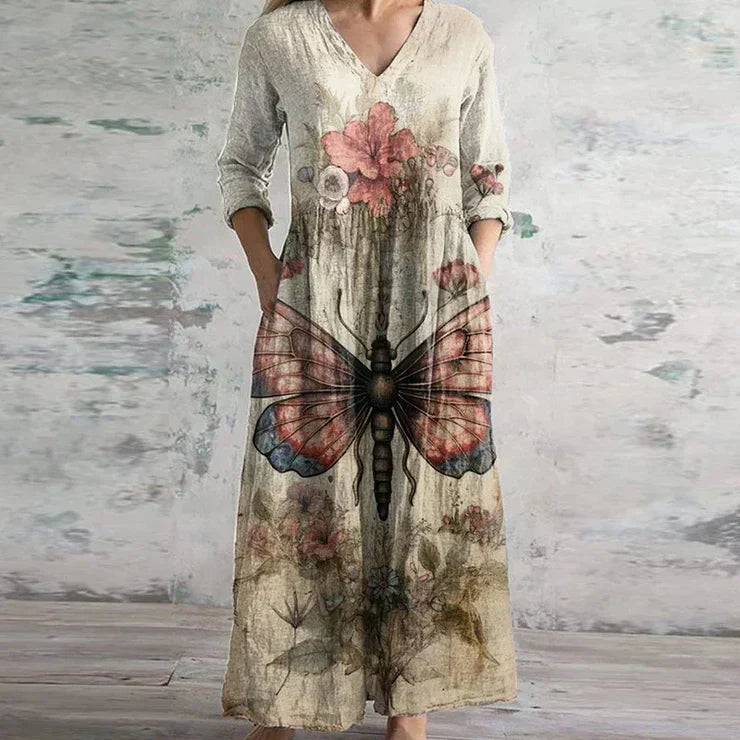 Paisley | Refined Retro Maxi Dress