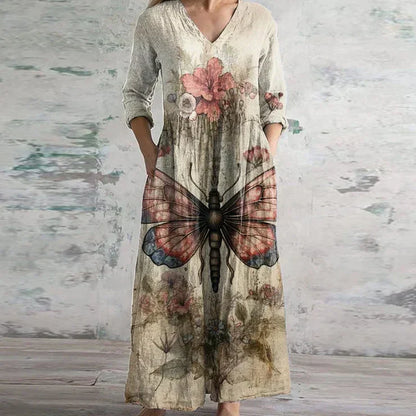 Paisley | Refined Retro Maxi Dress