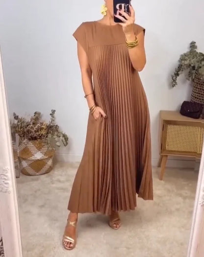 Elizabeth | Women's Flowy Pleated Maxi Dress Cocktail