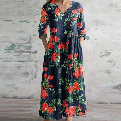 Paisley | Refined Retro Maxi Dress