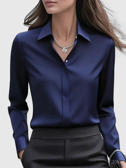 Donna | Women's Refined Button Down Shirt with Concealed Placket