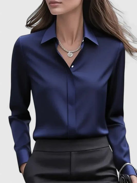 Donna | Women's Refined Button Down Shirt with Concealed Placket