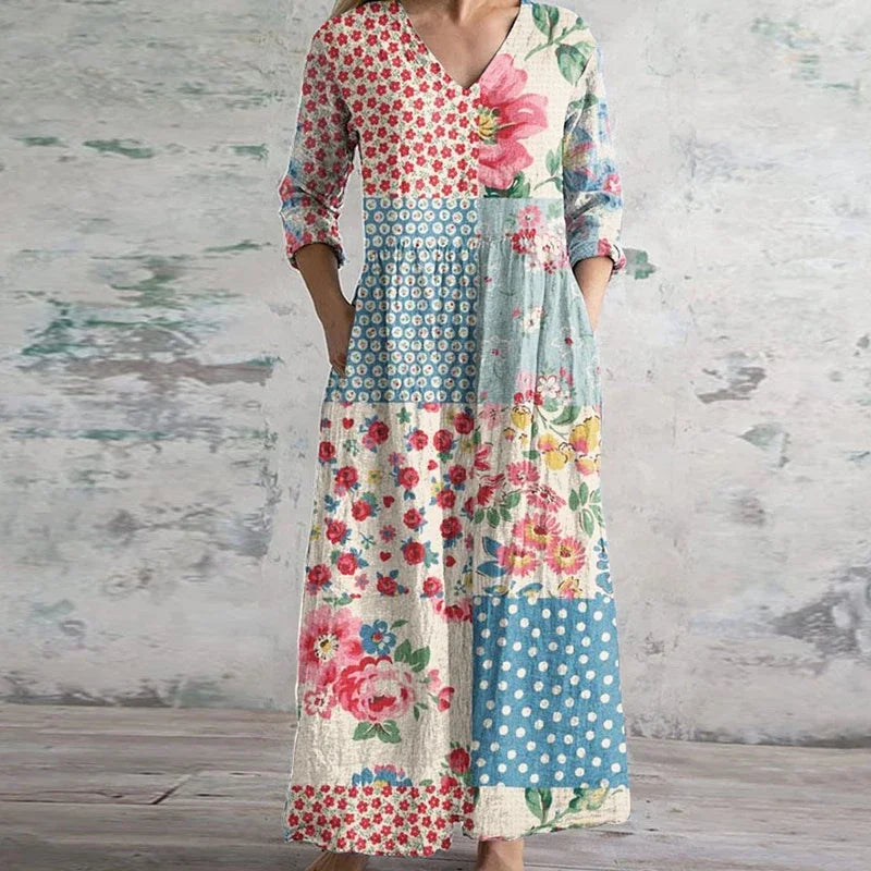 Paisley | Refined Retro Maxi Dress