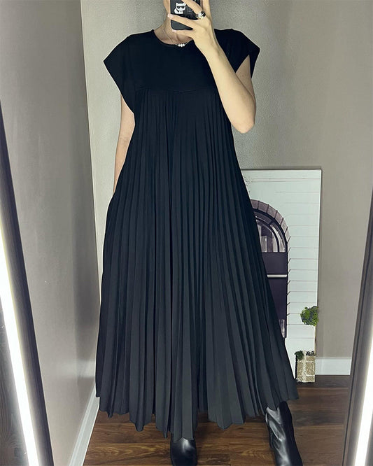 Elizabeth | Women's Flowy Pleated Maxi Dress Cocktail