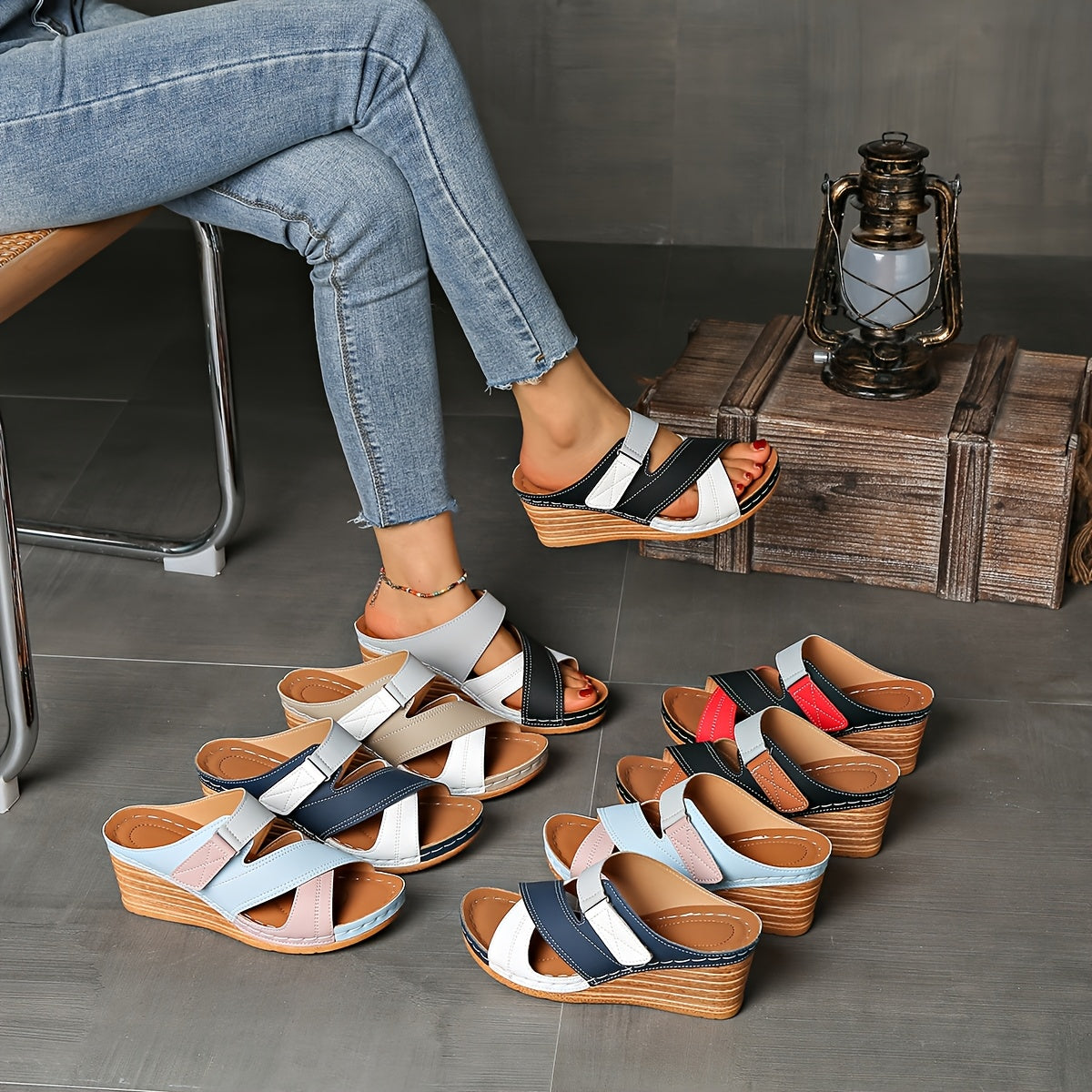 Sofia | Women's Wedge Slides
