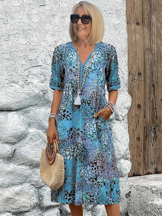 Nora | Colorful Mid-Length Dress