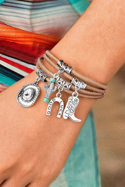 Serena | Good Luck Cactus Multi-Layered Bracelet
