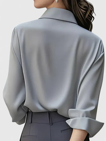 Donna | Women's Refined Button Down Shirt with Concealed Placket