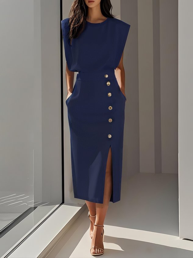 Naomi | Effortless Charm Mid-Length Dress