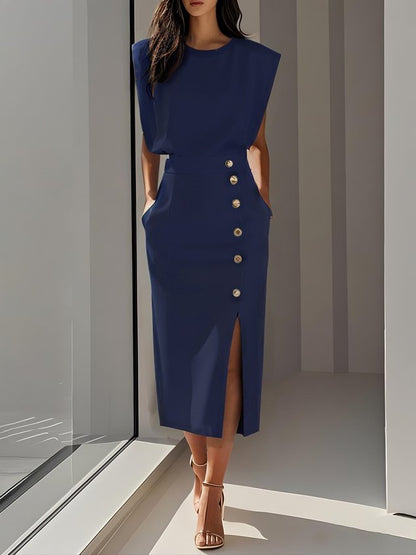 Naomi | Effortless Charm Mid-Length Dress